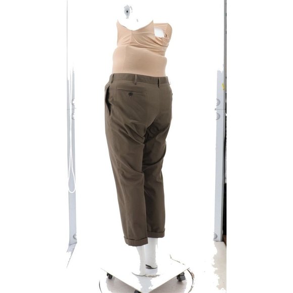 NWT LANDS' END SLIM NO IRON CHINO PANTS COLOR LAVA BROWN 32X34 - Picture 3 of 6